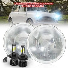 2pcs 7 Inch Round LED