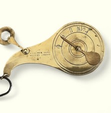 Victorian J. Cooke & Sons London Handheld Brass Postal Scale NB271