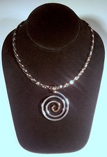 Silver-plated two-tone braided