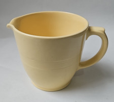 Vintage Woods Ware JASMINE yellow custard gravy milk 1 pint jug - Utility ware