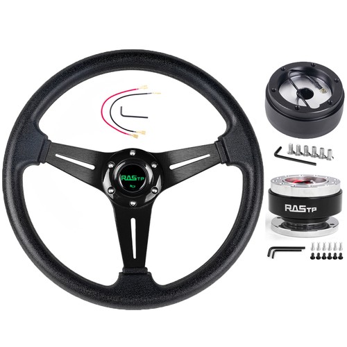 Black steering wheel quick - 14"black,