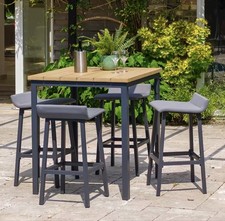 Garden Furniture - Stockholm 4 Seat Square Bar Set