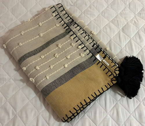 Fired earth throw malm - x,