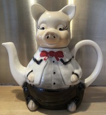 TEAPOT PIG TONY WOOD