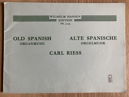 Old spanish organ music carl - spanish,