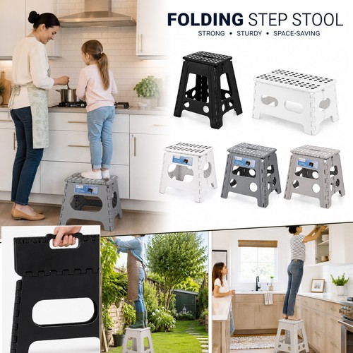 Folding step stool - step, plastic