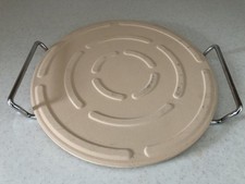 Pizza Stone Round Pizza Stone & Serving Rack 13" 33cm Pizza Stone & Stand