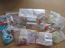 Mixed lot of  packs of assorted sea fishing rigs terminal tackle