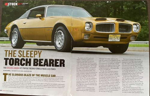 1972 pontiac firebird - pontiac, formula