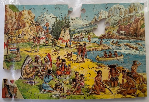 Vintage wooden jigsaw - jigsaw, puzzle