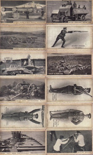 World war cigarette cards - cigarette,