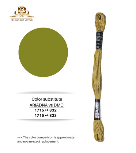 Olive green embroidery floss - olive,
