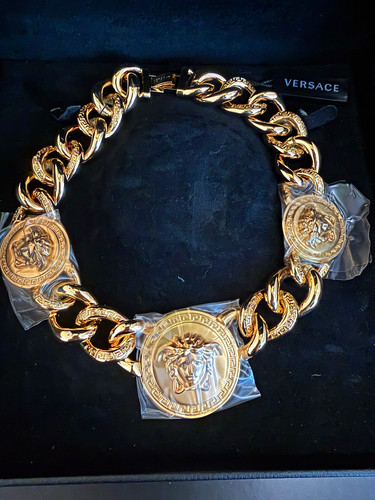 Versace gold medusa medallion - versace,