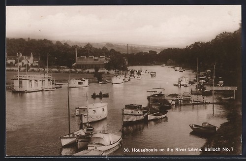 Postcard leven balloch - leven, /