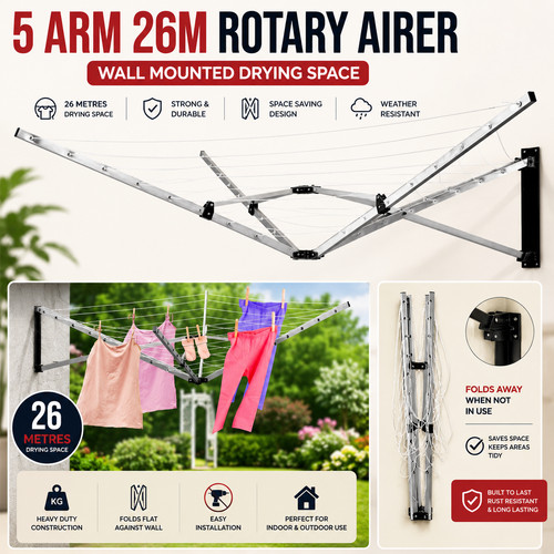 Wall mounted arm folding - mounted, 5