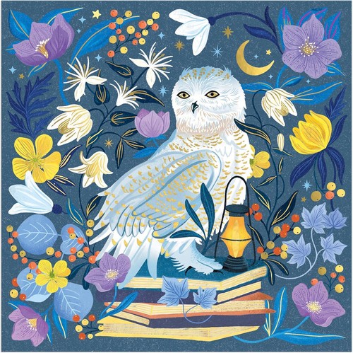 Galison celestial owl foil - celestial,