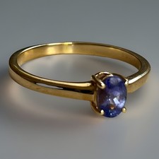 Triple AAA Tanzanite Ring 18ct