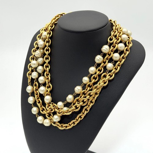 Chanel vintage fauxpearl - *chanel,
