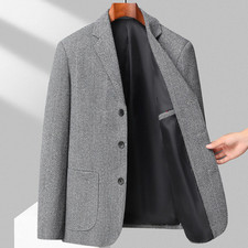 New Mens Blazer Tweed Wool