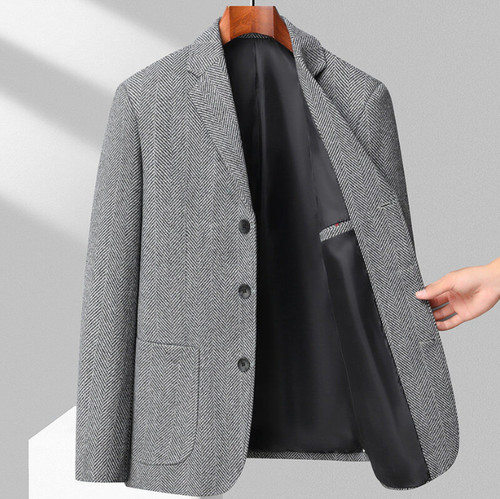 New mens blazer tweed wool - tweed,
