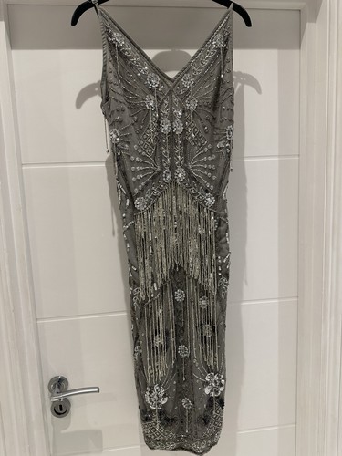 Asos grey sequin dress - sequin,