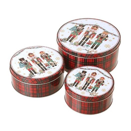 Nutcracker tartan round cake - round,