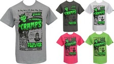 The Cramps Mens PSYCHOBILLY T-Shirt Roseland Theater Gig Poster Devil Garage