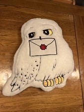 Harry Potter Hedwig Owl White Cushion Soft Toy Pillow Primark Home 
