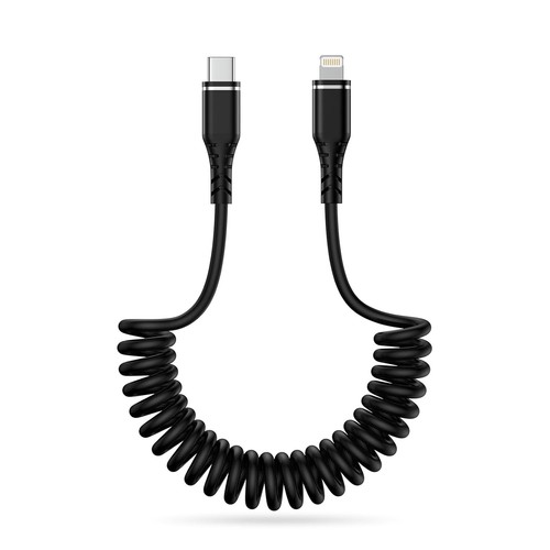 Coiled usb iphone - usb, to