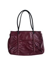 Burgundy Genuine Leather