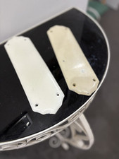 Vintage Ceramic Door Finger Plates x2  plus 3 key covers