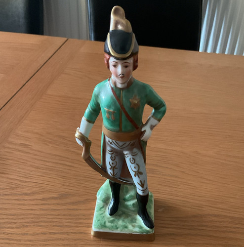 Porcelain military soldier - porcelain,
