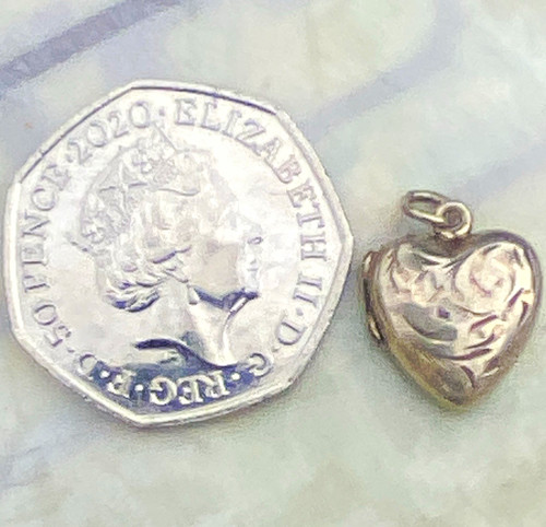 Vintage silver heart - “, “