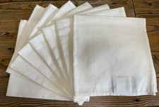 Linen Cotton Napkins 18" x 17.5” Serviettes Dining Tablewear 16 Pack (Seconds)