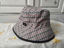 Mens Kangol Vintage Bucket Hat Reversible Geometric small  21" festival/ sun hat