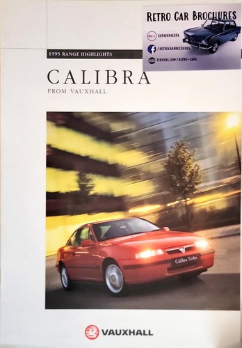 Vauxhall calibra brochure 1995 - vauxhall,