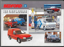 Bedford Range 1987-1988 UK Market Foldout Brochure Rascal Astra Van Max Midi KB
