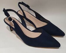 Nine West UK 4 Navy Suedette