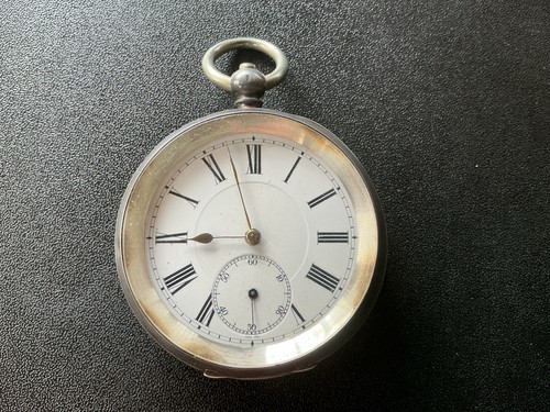 Antique silver pocket - antique,