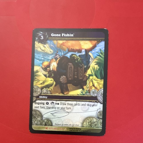 Wow tcg gone fishin signed - gone,