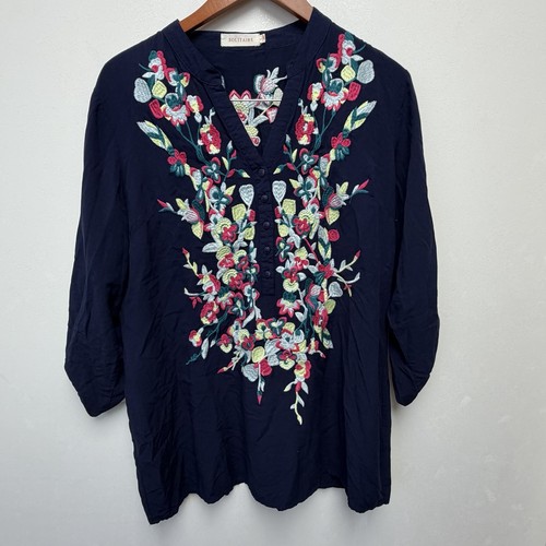 Solitaire embroidered floral - embroidered,
