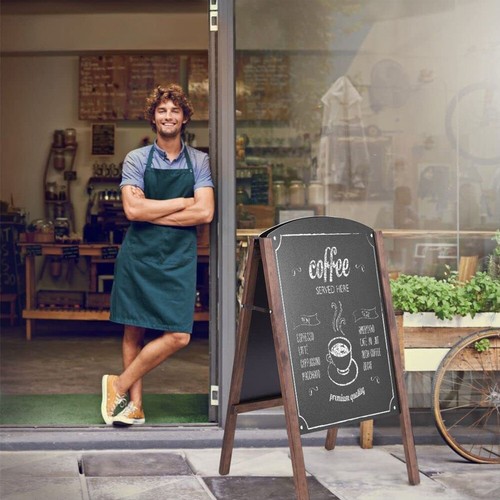 Large wooden blackboard - wooden, a