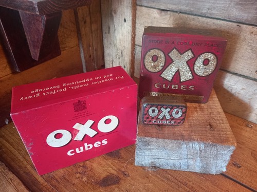 Vintage oxo tins - vintage,