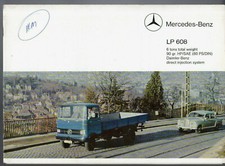Mercedes-Benz LP 608 Truck 1965-66 UK Market Sales Brochure 