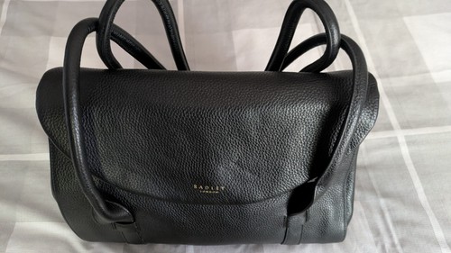 Radley black leather handbag - radley,