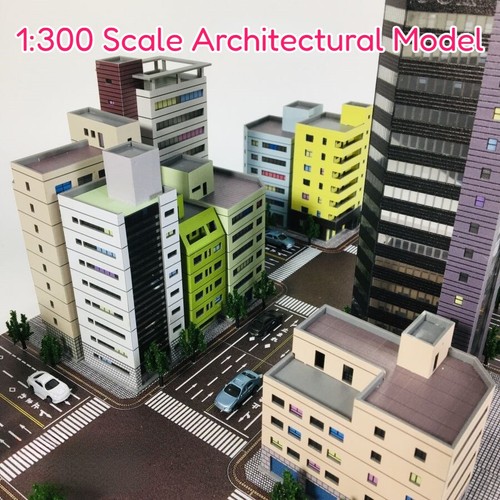 300 diorama city building - diorama,
