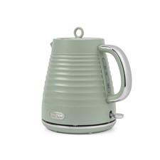 Salter Ripple Rapid Boil Kettle 1.7L, 3kW, Auto Shut-Off, Limescale Filter, Sage