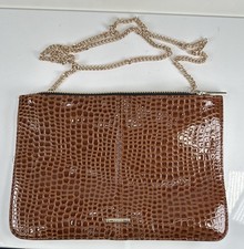Top Shop brown faux-snakeskin