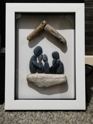 Hand crafted pebble - , art