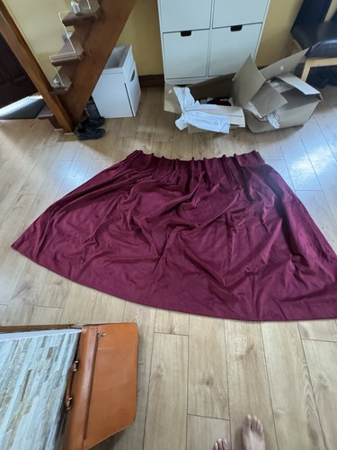 Velvet curtains red 1 - velvet, 1.18